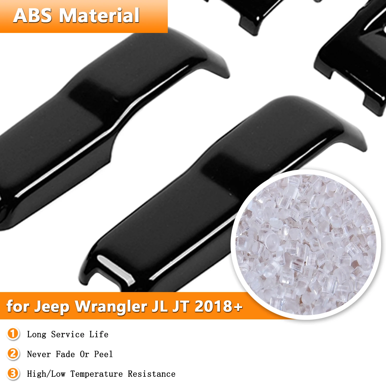 Car Engine Hood Buckle Latche Decoration Cover Air Vent Outlet Trim for Jeep Wrangler JL Gladiator JT 2018+ Exterior Accessories