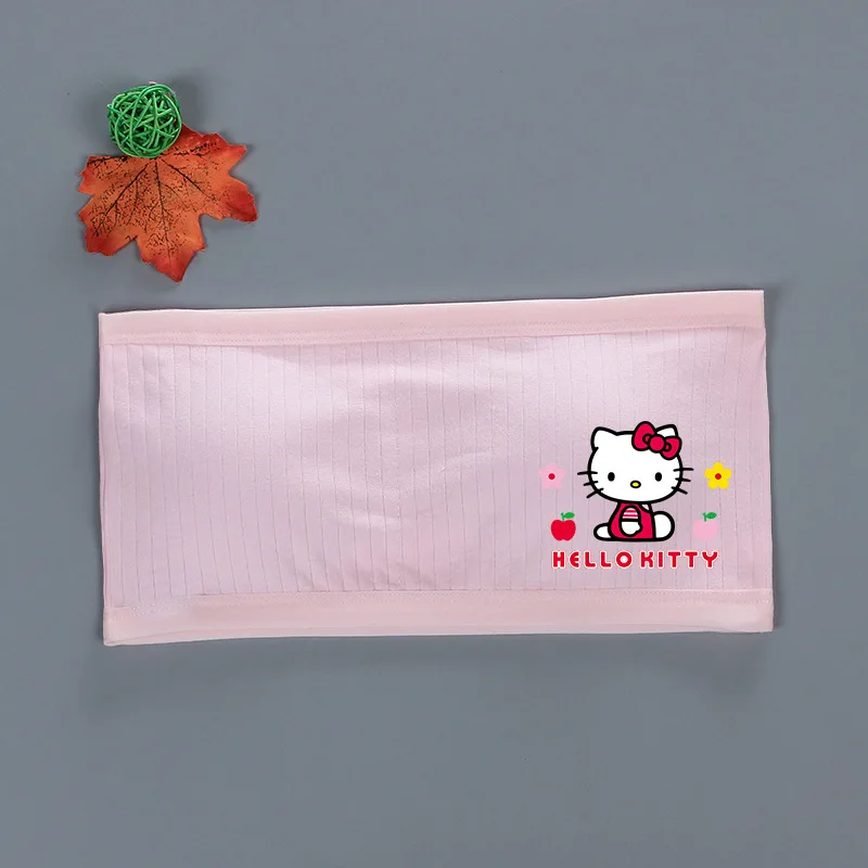 MINISO Kawaii Sanrio Kuromi moja melodia Anime Kawaii Hello Kitty Cinnamoroll Cartoon śliczna kamizelka biustonosz bez ramiączek zakrętka tubki