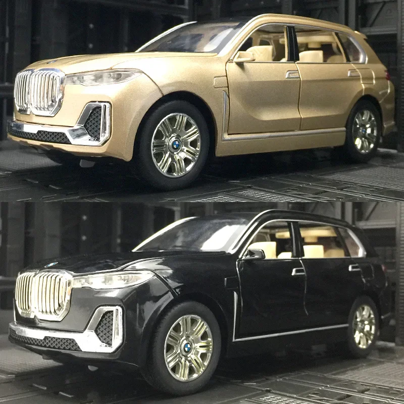 1:24 BMW X7 Car Model Alloy Car Die Cast Toy Car Model Pull Back Children\'s Toy Collectibles