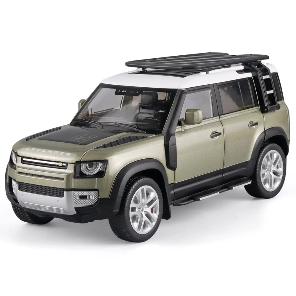 

Big Size 1:18 Lands Rovers Defender Alloy Car Model Diecast Toy Vehicle Sound Light Metal Pull Back Car Kids Boys Birthday Gift