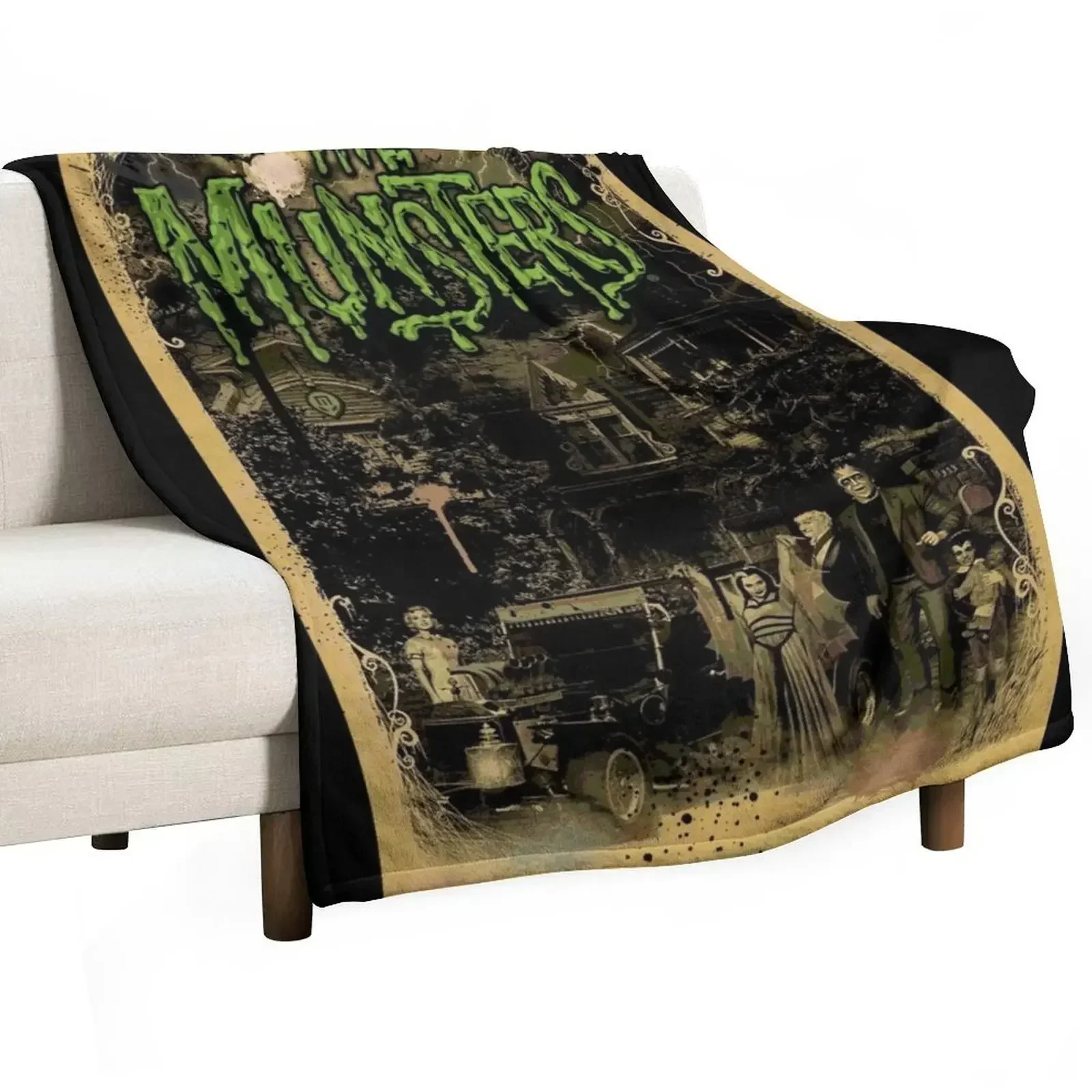 THE MUNSTERS Throw Blanket for winter blankets and throws Blankets