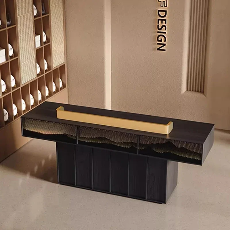 

Modern Cash Register Reception Desks Front Desk Checkout Counter Reception Desks Italian Design Office Furniture Receptie LLRD