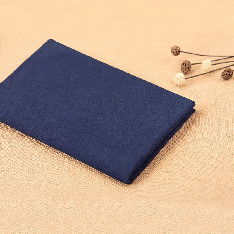 اليدوية القطن الكتان DIY النيلي الشمع مصبوغ النسيج للطلاب المرأة فستان التطريز المواد التقليدية العشب الخشب الصباغة #3