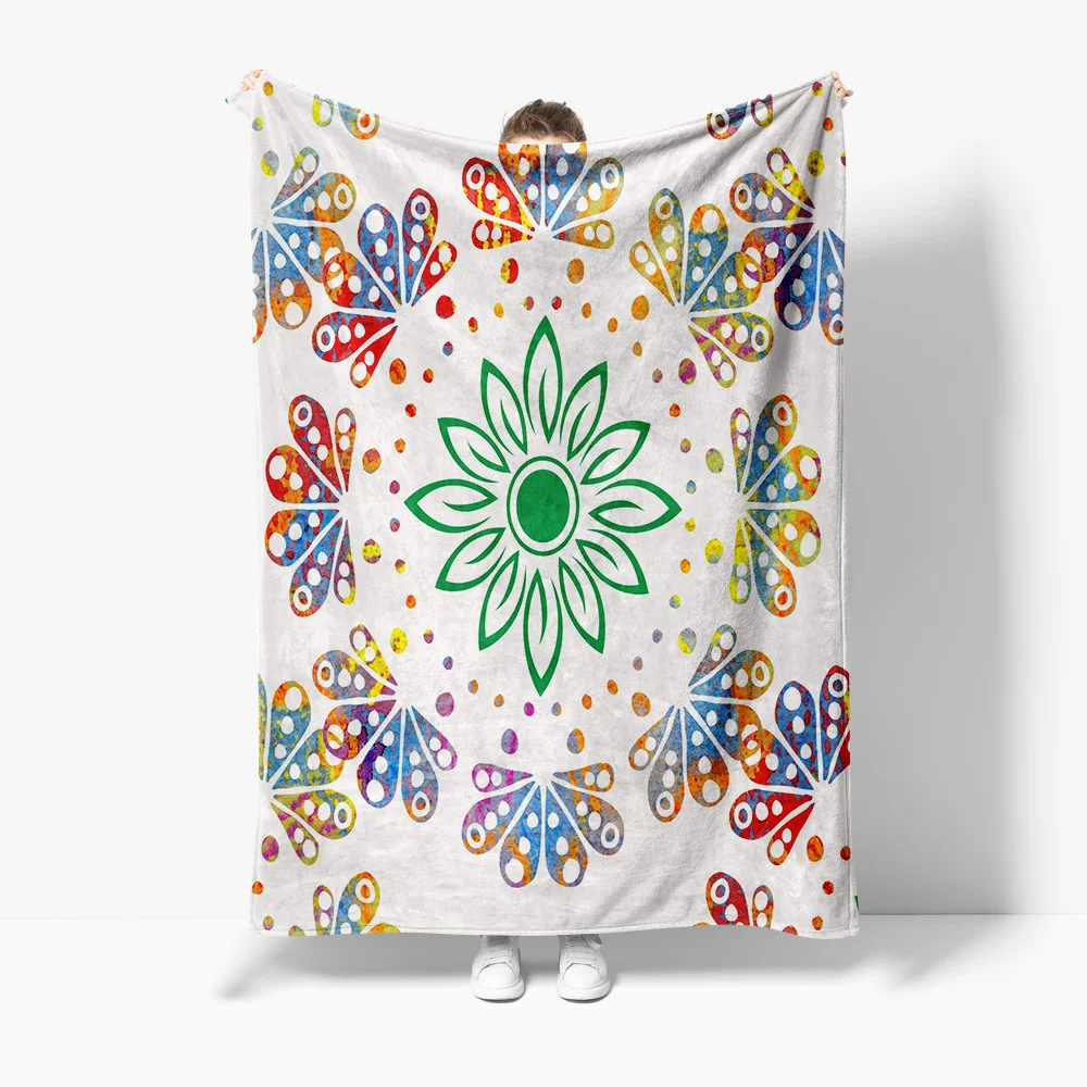 

Красочное одеяло с узором пейсли, мягкое флисовое одеяло, декоративное одеяло для кровати, диван, наволочка, подарок