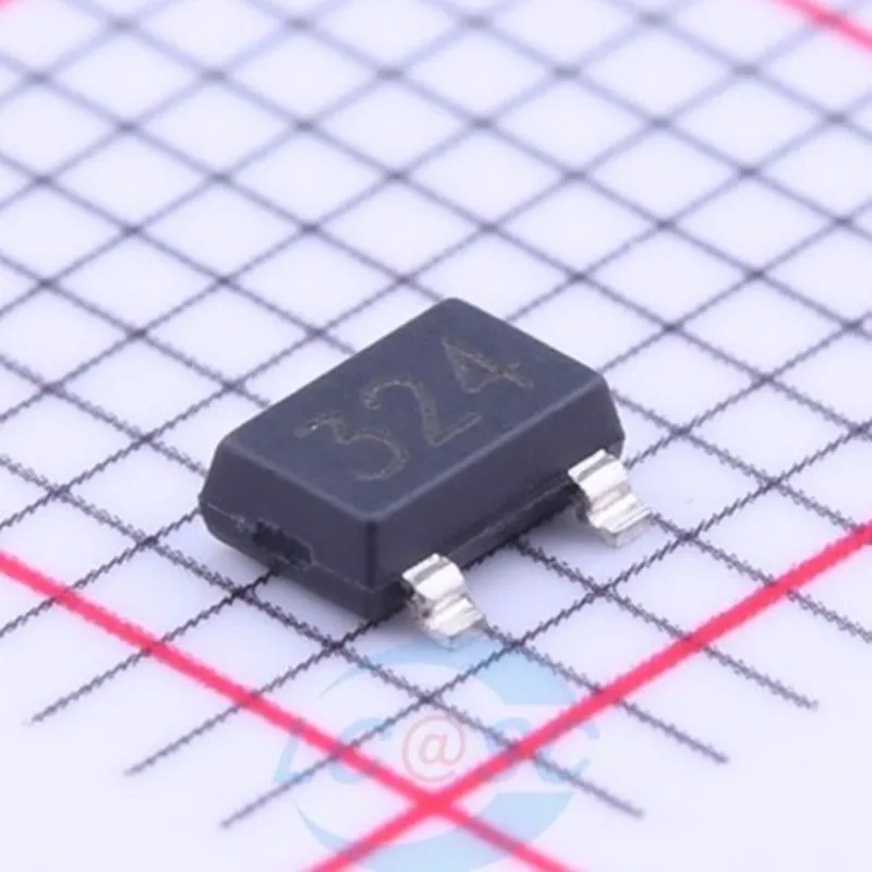 10PCS A1324LUA-T Low-Noise Linear Hall Sensor, 324 Hall Element, A324 SIP-3 Through-Hole
