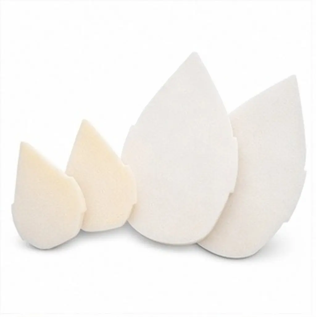4Pcs Sea Sponge Paint Brushes Reusable Washable Crafting Sponge Brush Pack for Wall Art Supplies Painting Projects