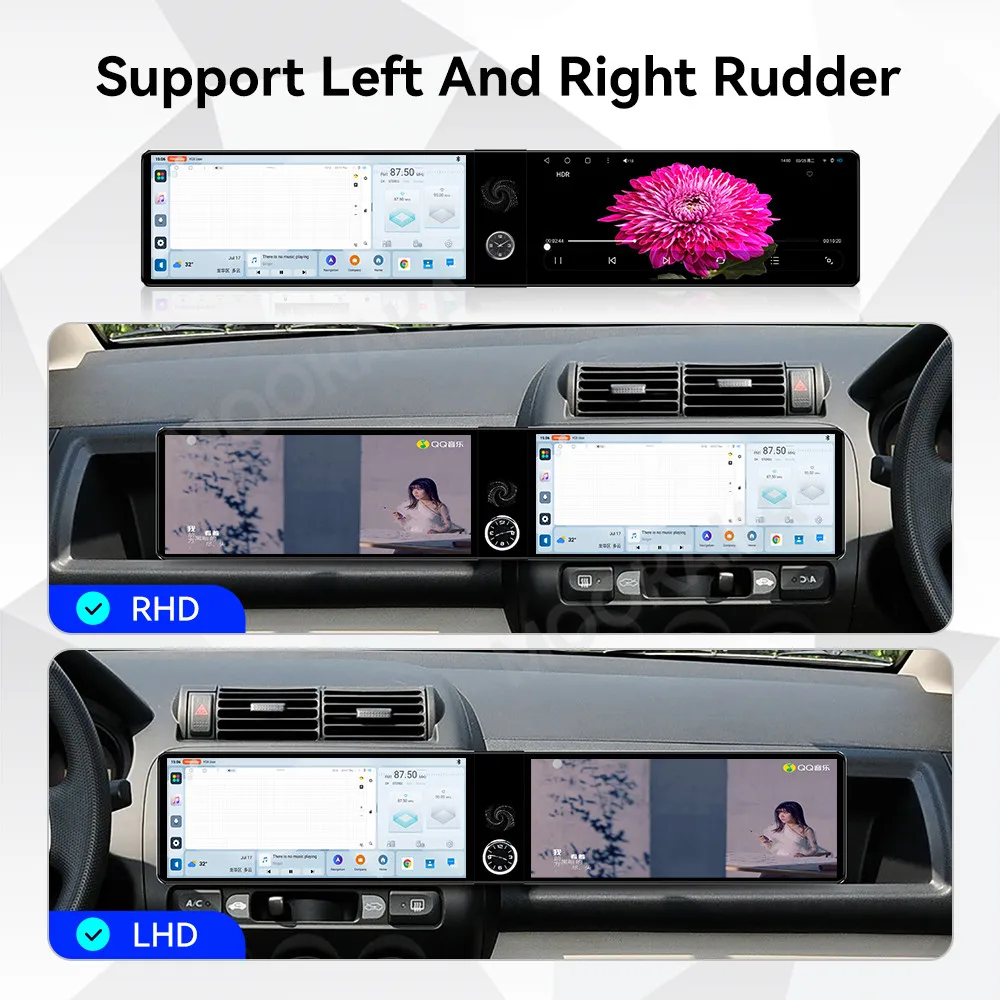 Android Radio For Honda Fit City Everus S1 2002~2015 Dual Screen GPS Multimedia Navigation Car Stereo Receiver player Head Unit