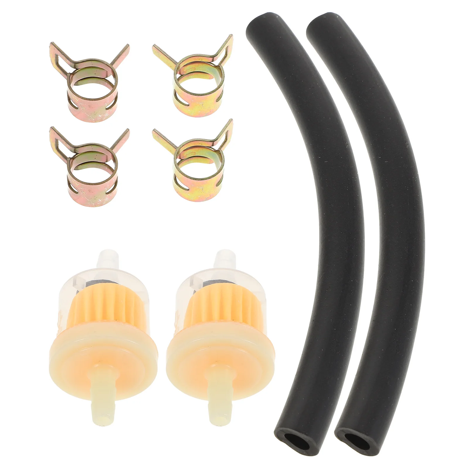 

8 Pieces Gasoline Filter Kit for Small Engines Moped Shut Off Valves Clamps Atv Petcock Bike Go Kart Fuel Line Gas
