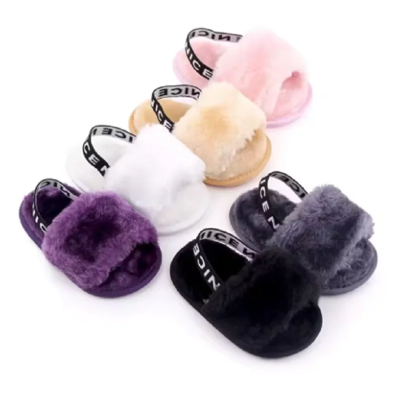 Plush Cute baby toddler Shoes Baby sandals baby Slippers Suitable For newborn baby girl boy
