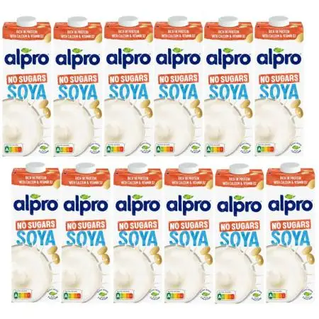 Alpro Napój Sojowy Bez Cukru zestaw 12 x 1 l