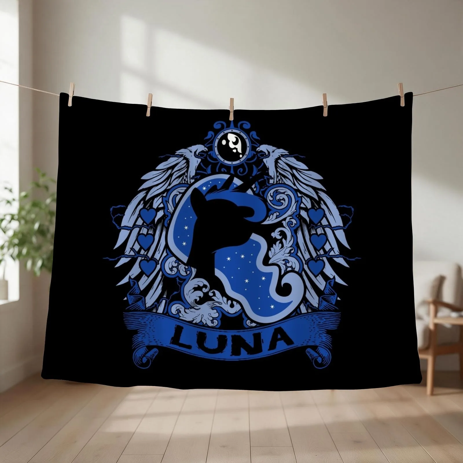 LUNA - LIMITED EDITION Throw Blanket couch cozy soft plush fuzzy picnic outdoor blanket