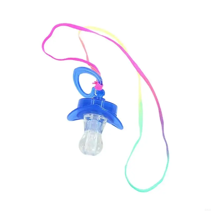 

581F Glowing Pacifiers With LED Light Random Color For Night Play And Parties