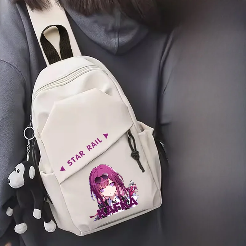 カジュアル大容量クロスボディバッグ女性用多機能レジャーkaifukaショルダーバッグスターレールコラプスファッショントレンド