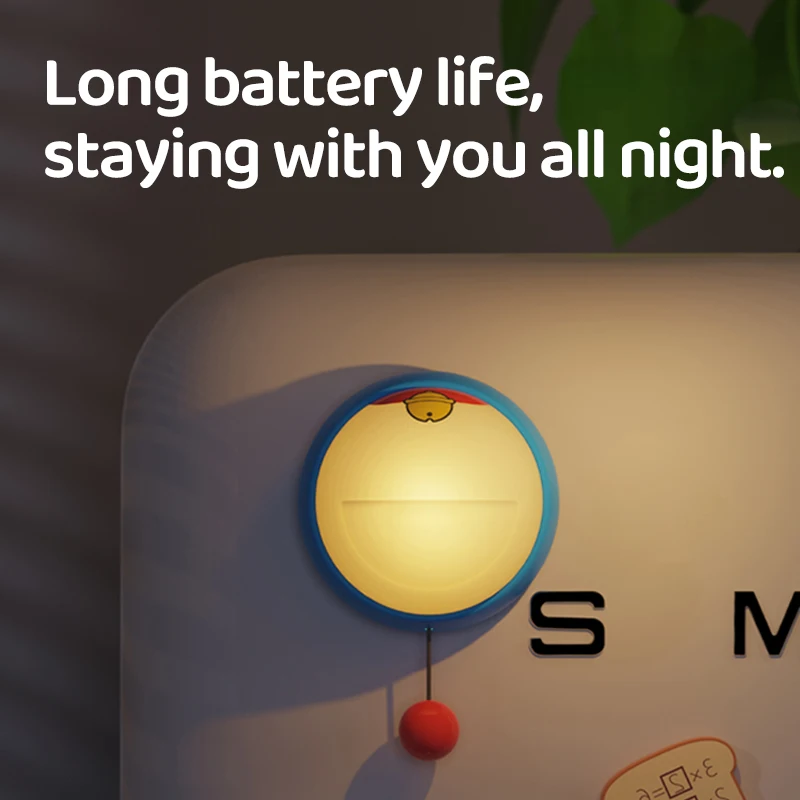 

Милый синий маленький колокольчик, ночник, 1200 мАч, аккумулятор, USB, теплый настенный светильник для спальни, шкафа, лестницы, украшения