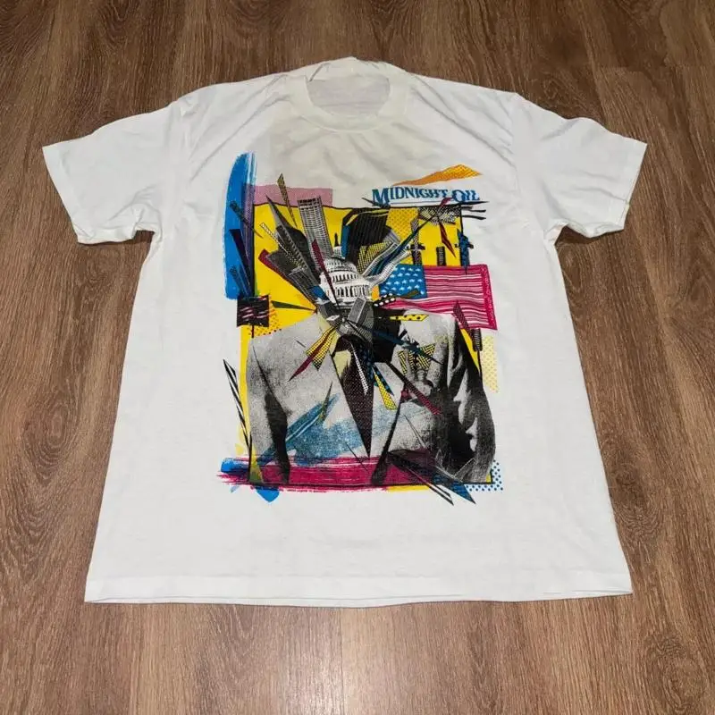 1989 Midnight Oil Concert Tour All Size S to 5XL T shirt MA13