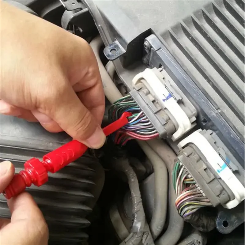 ABGH-Cable Clips Piercing Test Clip 4Mm Banana Seat Heavy-Duty Insulation Piercing Probe Automotive Test Clip With Back Probe