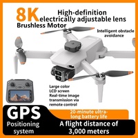 8K ESC Camera Obstacle Avoidance GPS Auto Return Foldable WIFI FPV RC Drone 3KM Brushless 4.5In Screen Remote Control Quadcopter