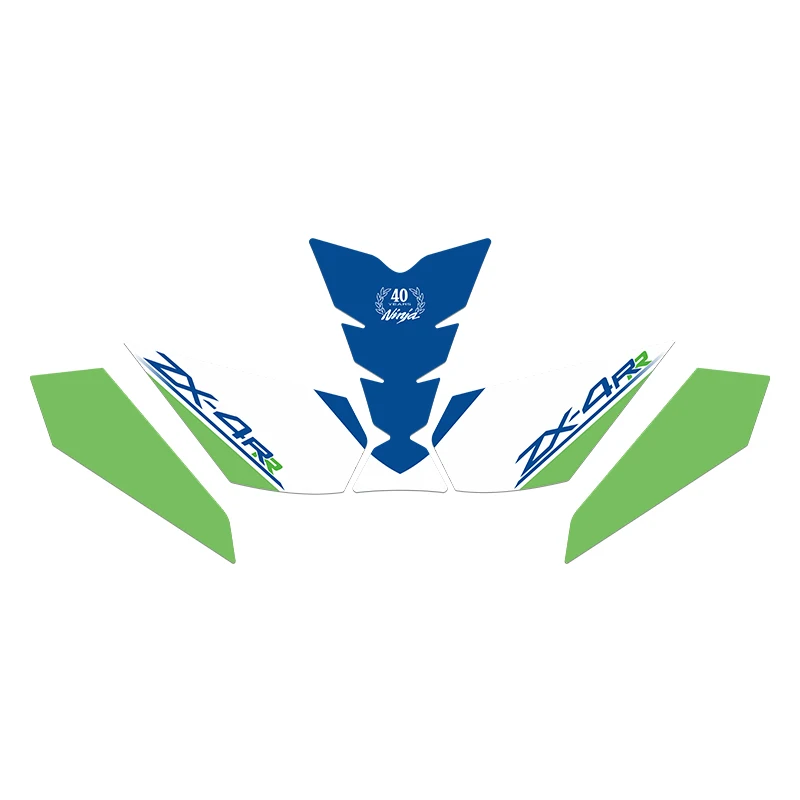 

For KAWASAKI ZX4R 4RR Commemorative Fuel Tank Anti-Slip Guards Motorcycle Decorative Protective Refit Sticker Kits