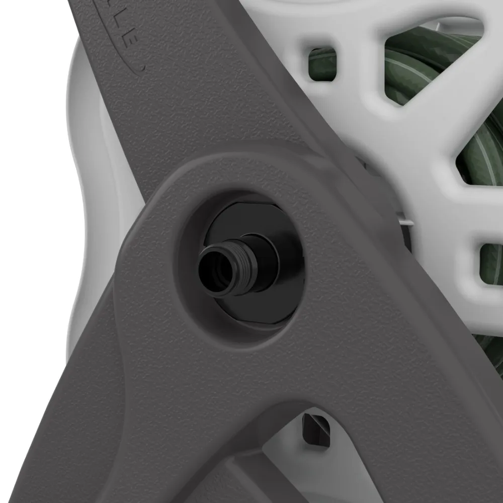 175 ft. Hose Reel Cart, Gray and Taupe, Durable in structure and easy to carry