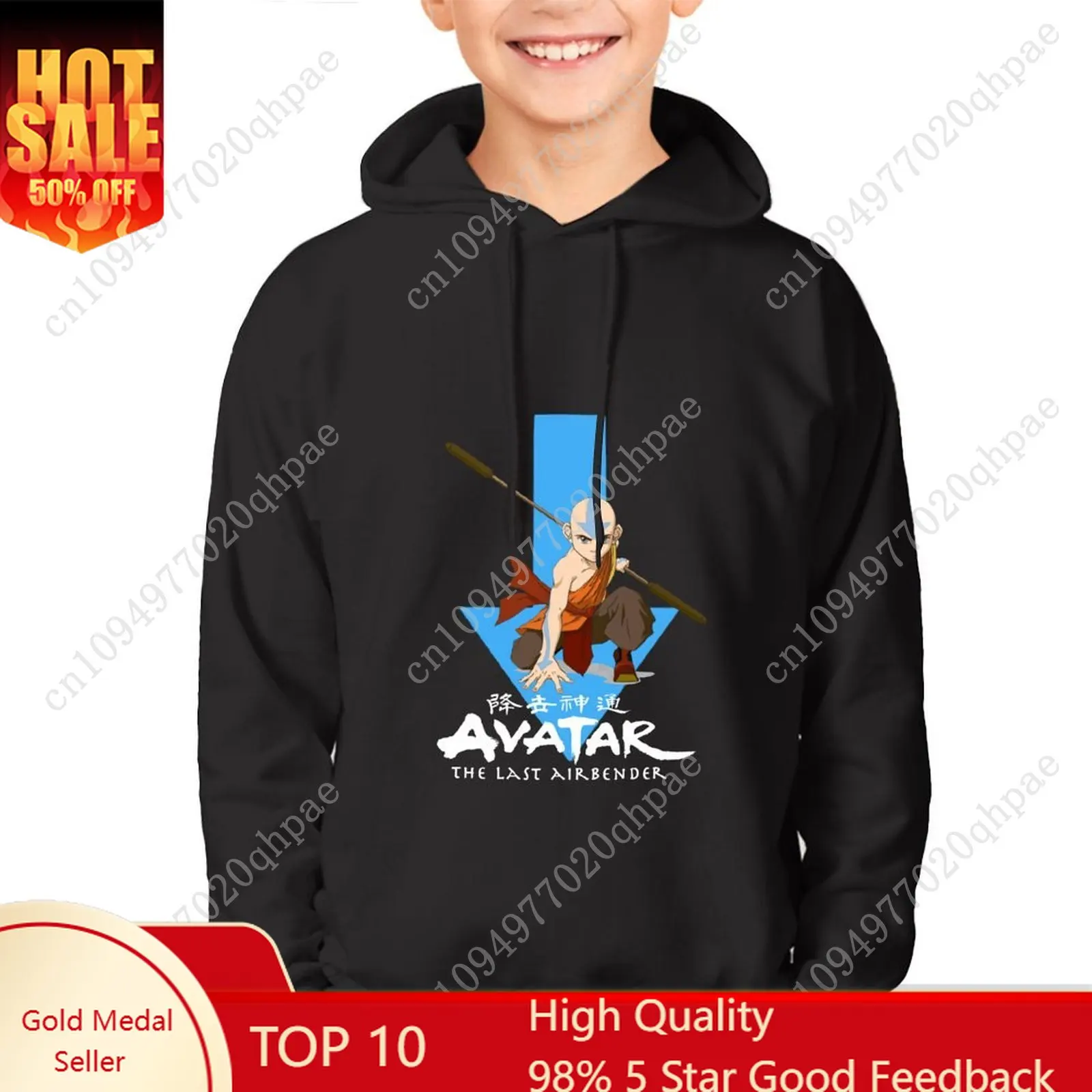 

Толстовка с капюшоном «Аватар: Легенда об Аанге» для мальчиков и девочек, детская хлопковая толстовка высокого качества, легкая, изготовленная на заказ, весенне-осенняя, на заказ