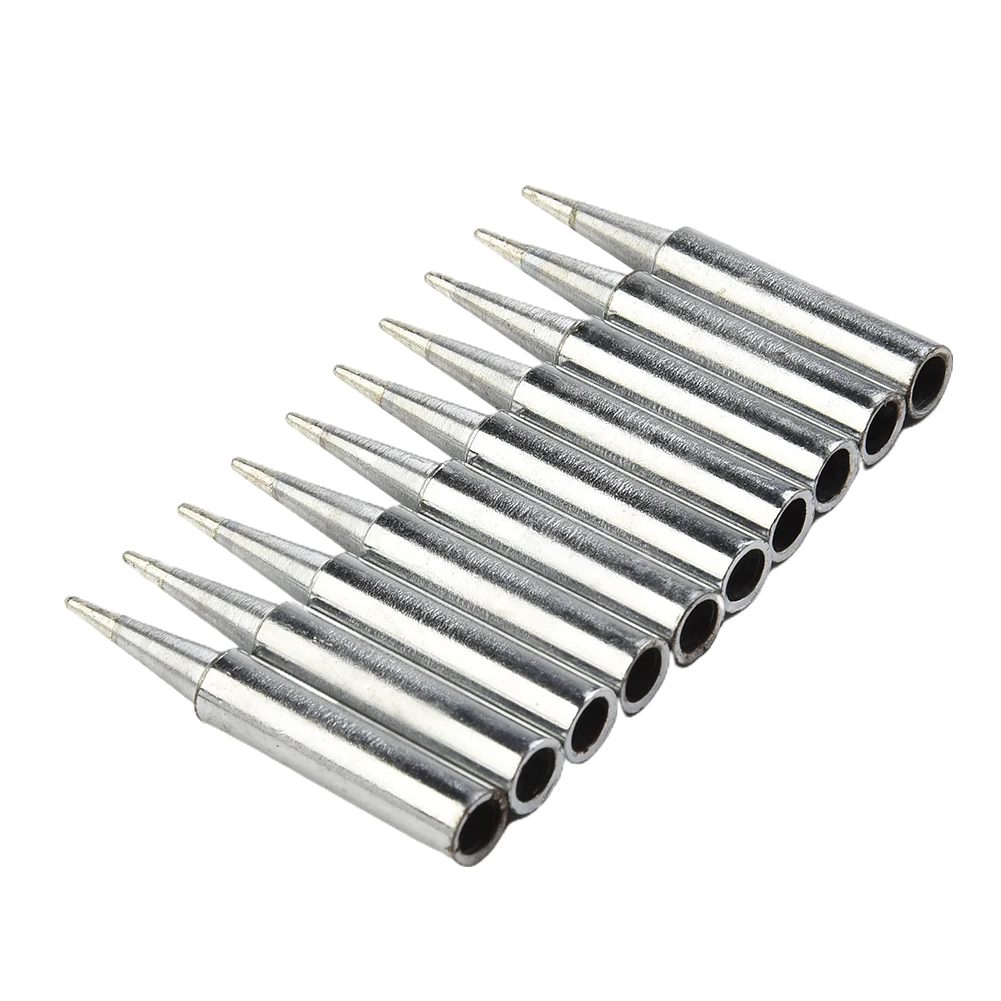 Station Solder Iron Tips Tool Welding Workshop 10pcs.900M-T-B Adapter Industrial Lead-free Parts Pure copper Rework