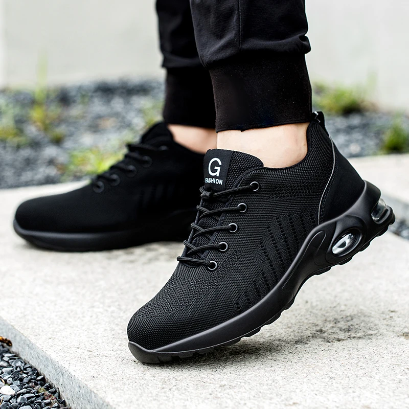 男性用インデストラクタブルワークブーツ、タクティカルブーツ、新スタイル、スチールトゥキャップ付き安全靴、耐衝撃ワークスニーカー、安全靴