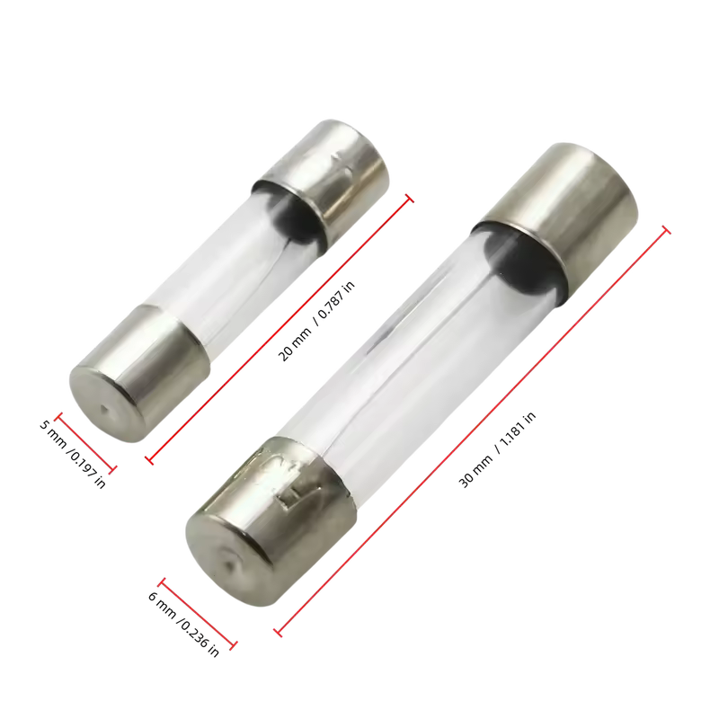 10Pcs/100Pcs 5*20mm 6*30mm Fast Blow Glass Tube Fuses 5x20 6x30 250V 0.1 0.5 1 2 3 3.15 4 5 6 7 8 10 12 15 20 25 30A AMP Fuse - Image 2