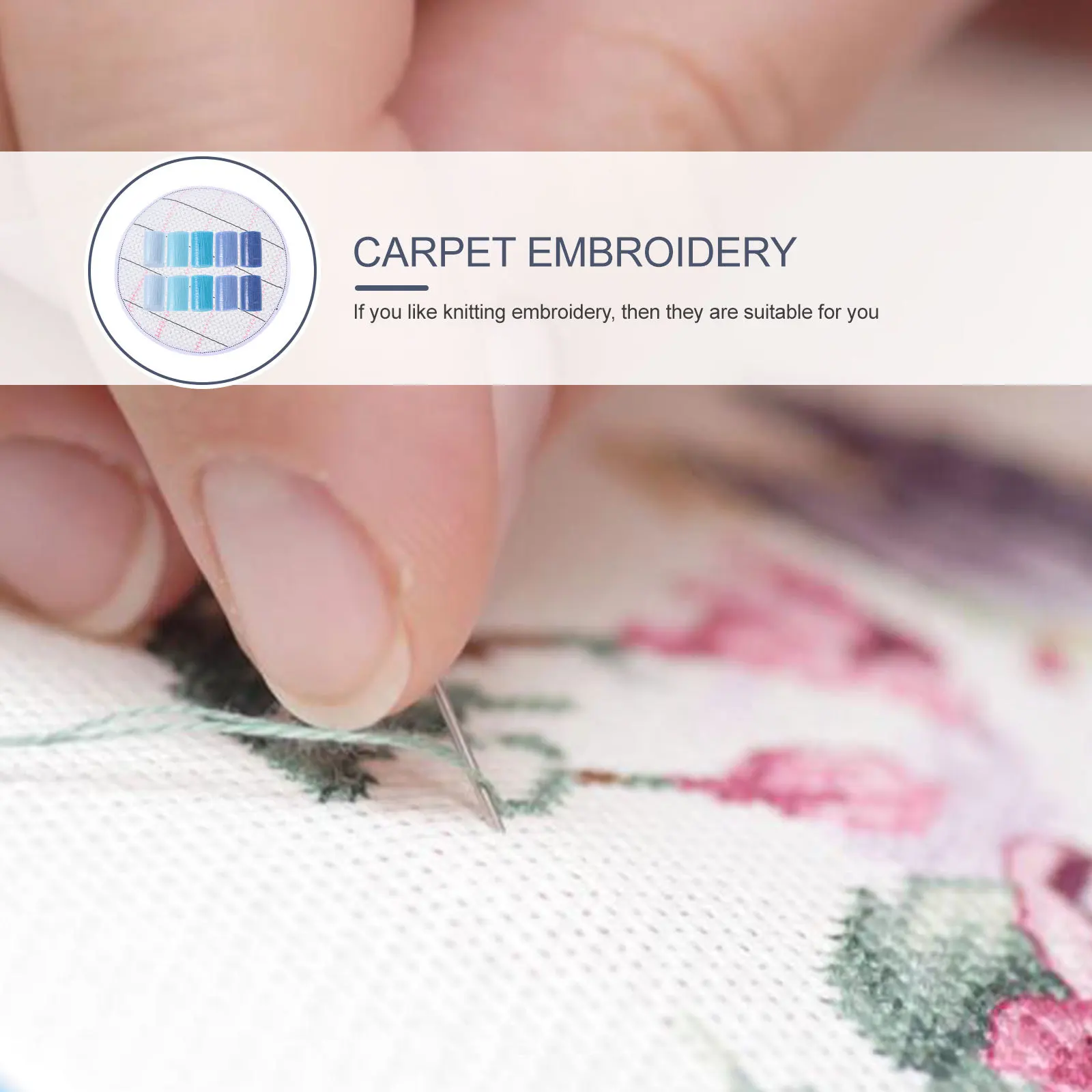 

1Set Rug Acrylic Yarn Mesh Pad Craft DIY Knitting Crochet Wool for Blanket Pillowcase Cushion Home Decor Making