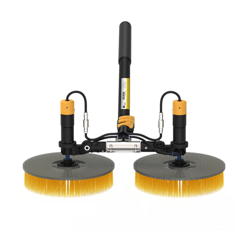 

High Quality Double Head Electric Solar Photovoltaic Panel Cleaning Tool Brush Window Wall Cleaner