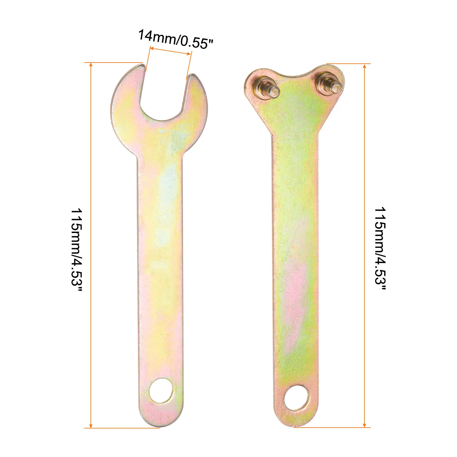 1 Uds herramienta rotativa llave de tuerca de bloqueo de Metal Kit de llave con extremo llave amoladora llave inglesa angular