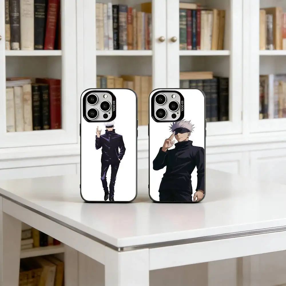 

Anime J-Jujutsu Kaisen Phone Case For iPhone 17,16,15,14,13,12,11 Plus,Pro Max,XS,Colorful Silver Phone case Funda Cover