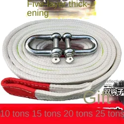 Rope rescue equipment wire rope trailer rope 20 ton pull cart