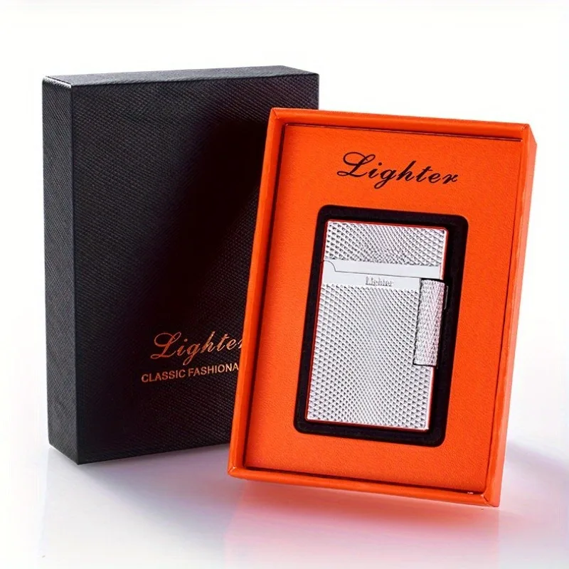 لهب مزدوج يندبروف البيوتان أخف المعادن الغاز أخف المحمولة الشاعل هدية رائعة للرجال والنساء اكسسوارات السجائر