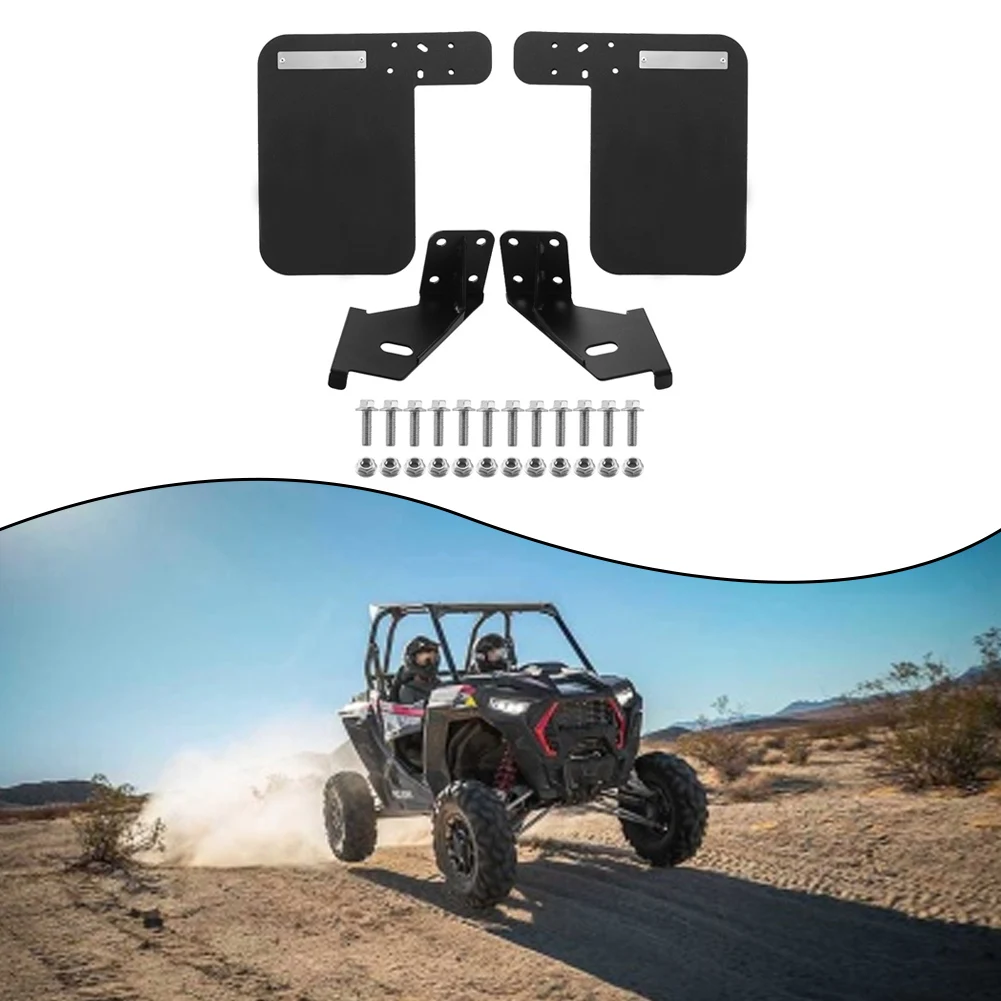 Para polaris rzr 1000 mud flaps fora de estrada equitação fora de estrada veículos guardas acessório flexível material ldpe construção leve