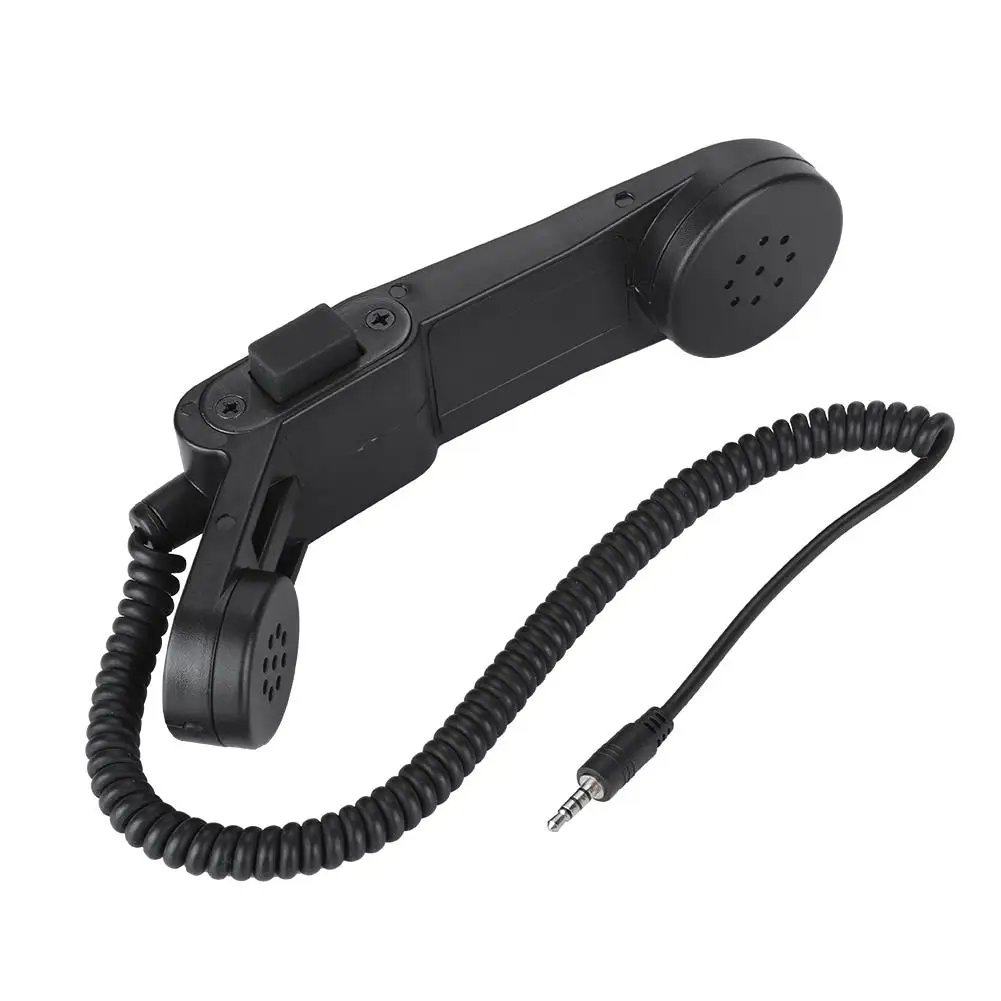 Retro Wired Handheld Microphone K Head Telephone Receiver for 3 .5mm Cellphone Interface