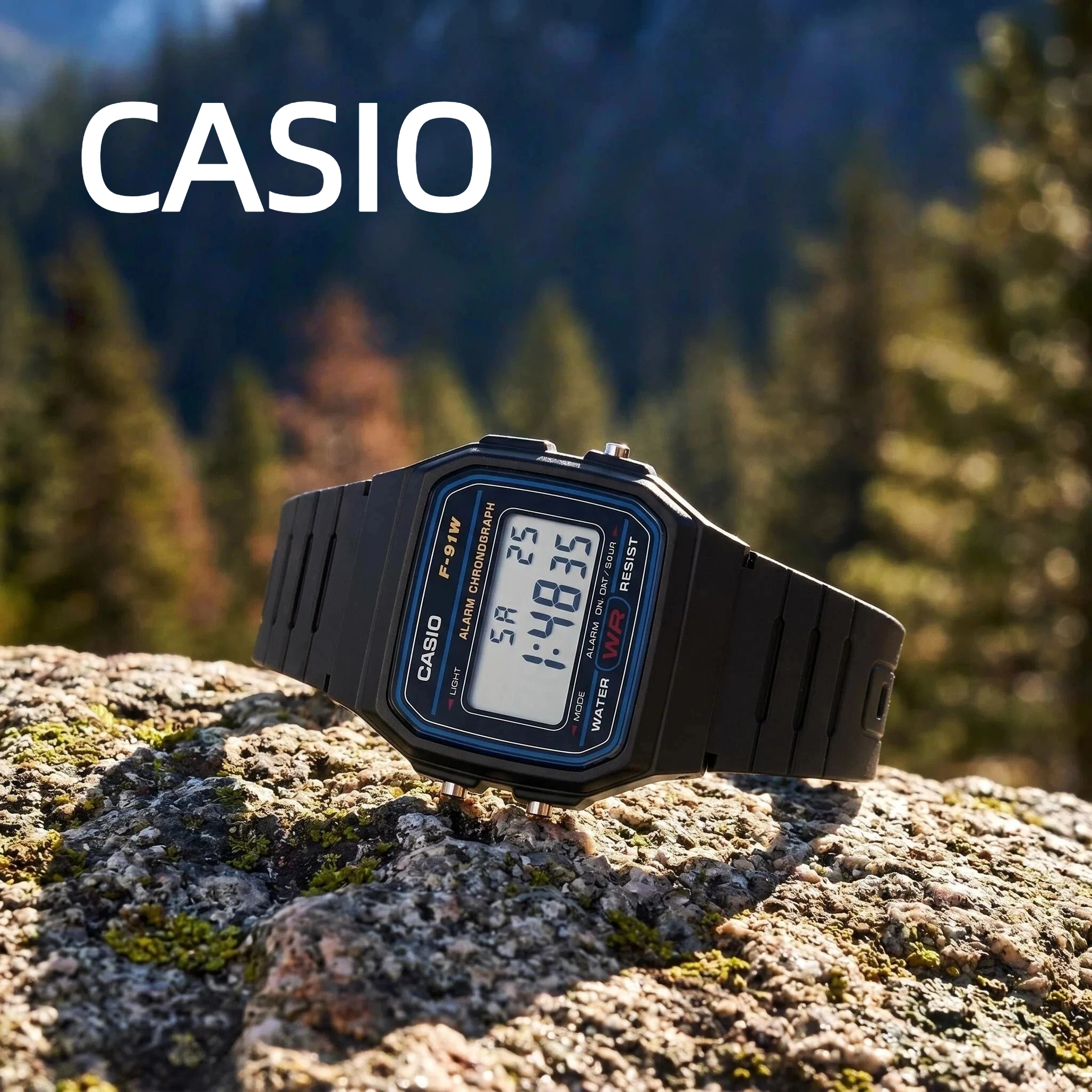 Casio F-91W Classic Vintage Digital Watch Men Women Resin Band Waterproof Alarm Chronograph Back Light Quartz Wristwatch