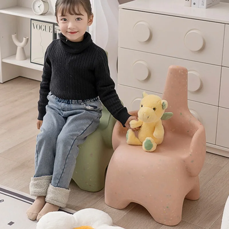 Children Low Small Living Room Stools Elephant Shape Cartoon Colorful Bedroom Ottoman Creative Modern Kids Home Furniture