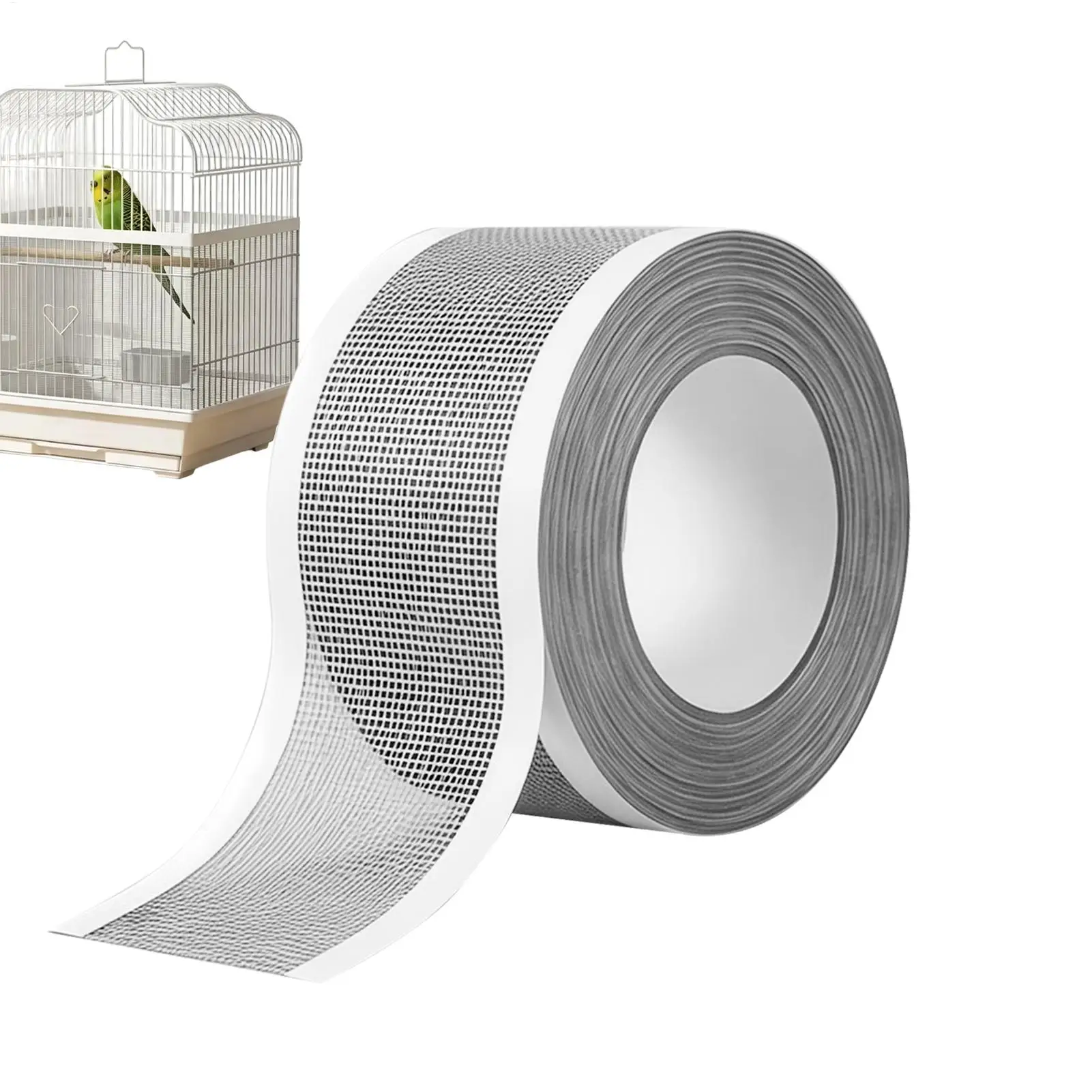 5M/Roll Bird Cage Splash Proof Anti Food Gauze Mesh Cage Repair Breathable Durable Window Screen Repair Cuttable Mesh Tapes