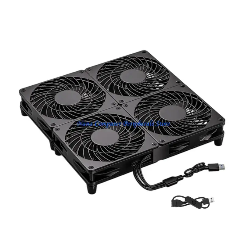 F68C 12025 USB Powered Cooling Fan With 1M Cable For PC Enclosure And Game Console Strong 56CFM