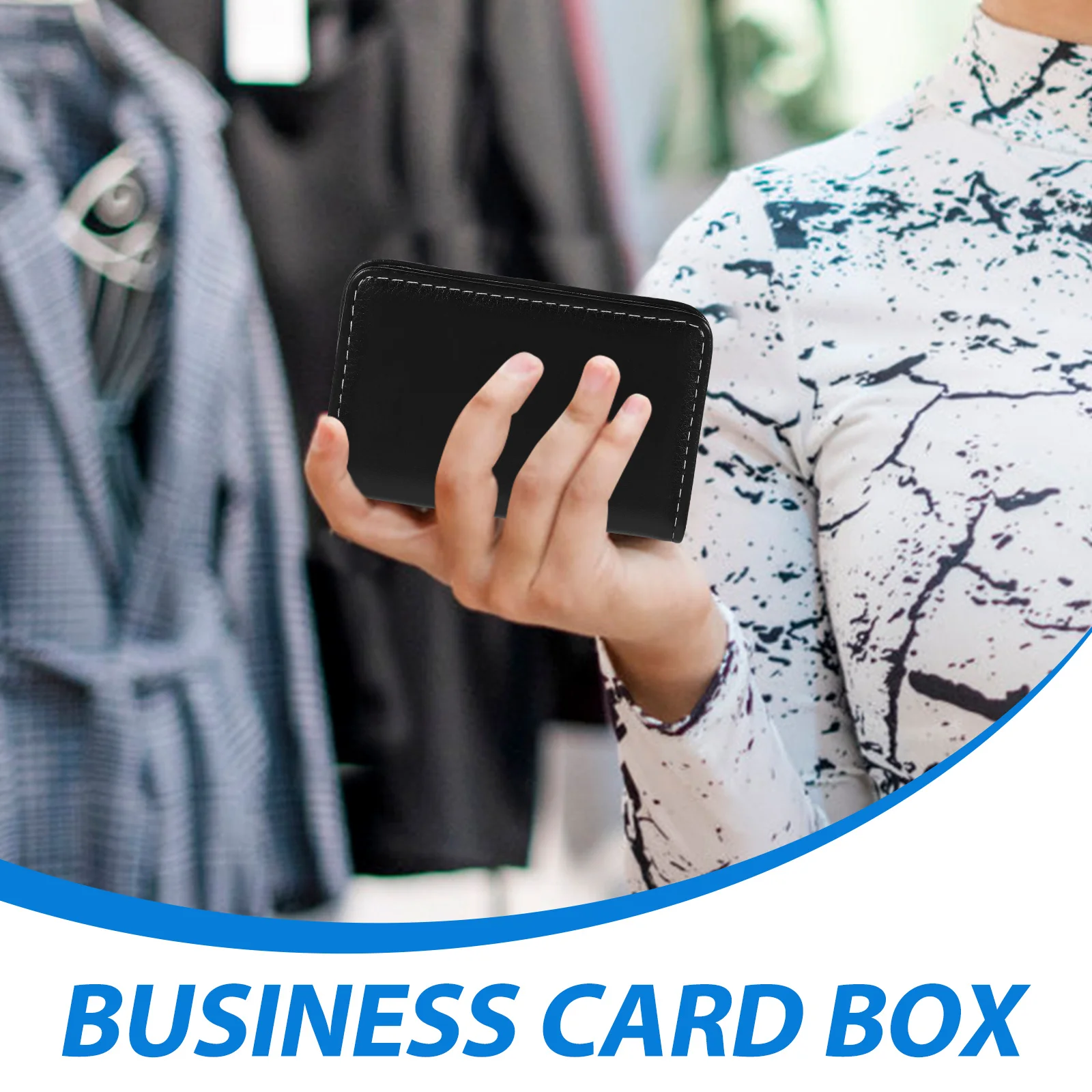 Kotak Kartu Nama Baja Tahan Karat Buku Alamat Saku Perlengkapan Kantor Pria Kotak Kartu Nama Hadiah Nyaman