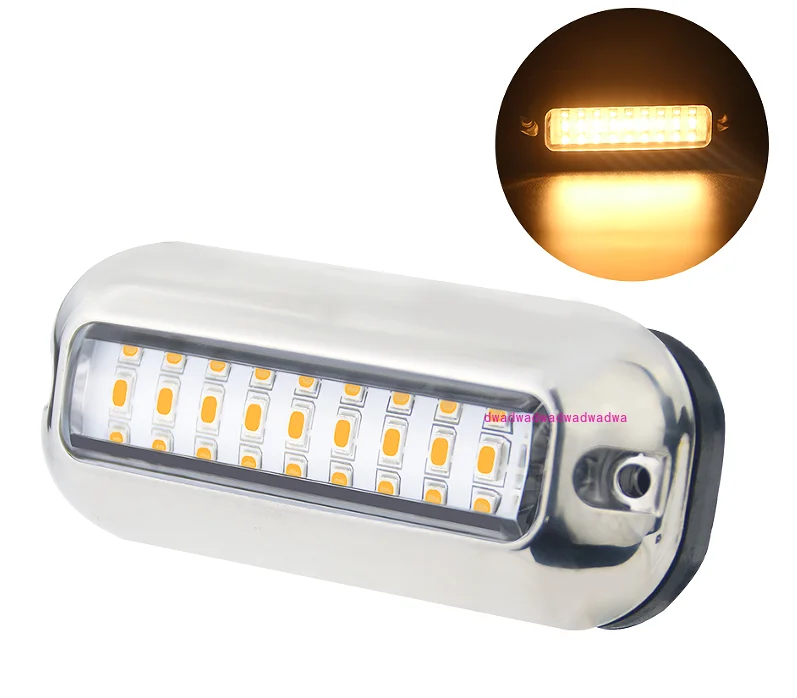 

Marine Underwater Light Yacht Waterproof Color Ambient Lighting Decorative Bottom Tail Light Boat Side Spotlight