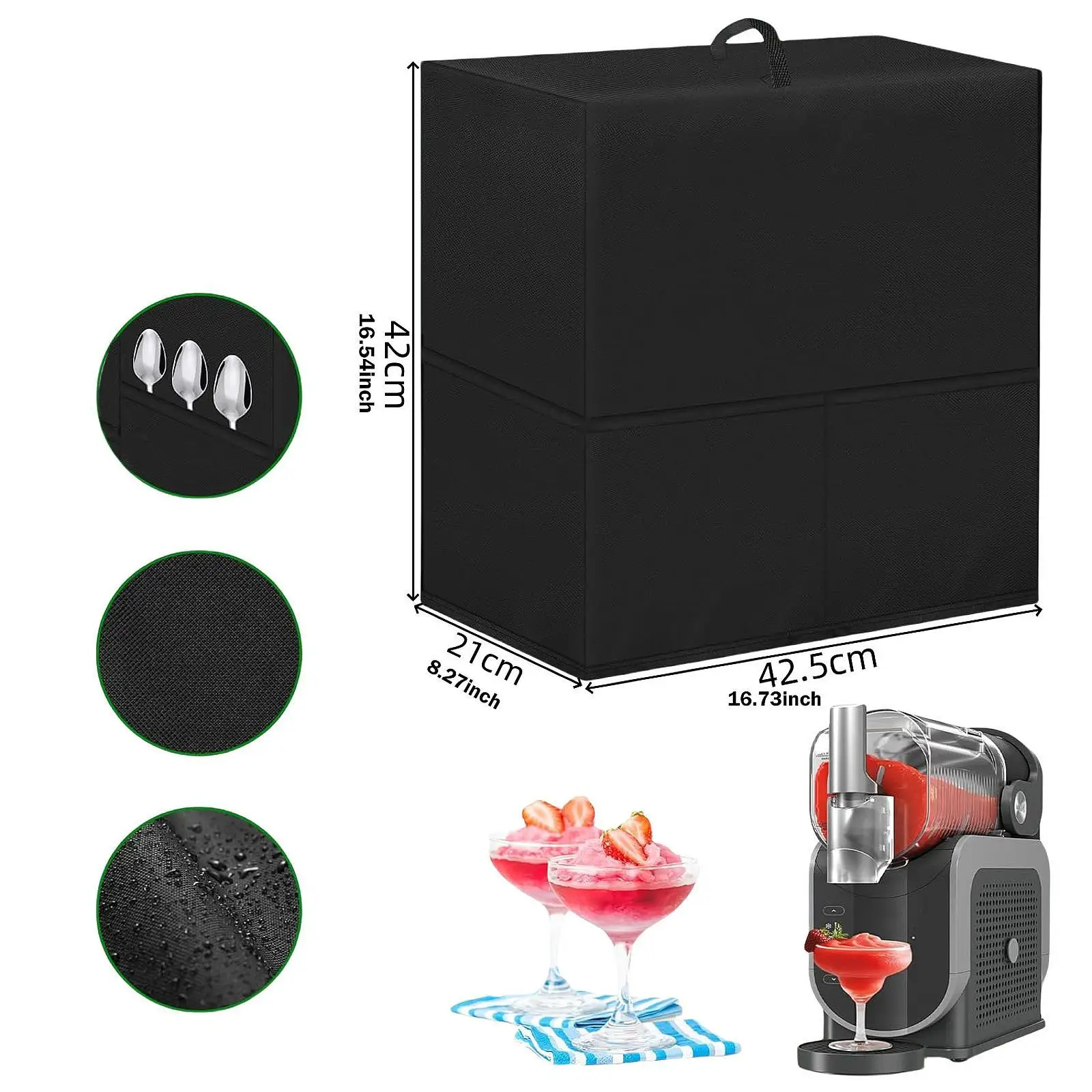 슬러시 기계 먼지 커버 방진 세련된 액세서리 가정용 신뢰할 수있는 보호 전문 내열성 방수