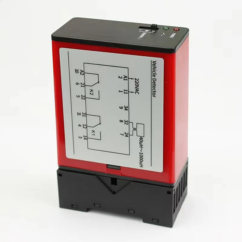 Single Channel Vehicle inductive loop detector Single Channel Sensor DC12V DC24V AC220V AC110V Optional