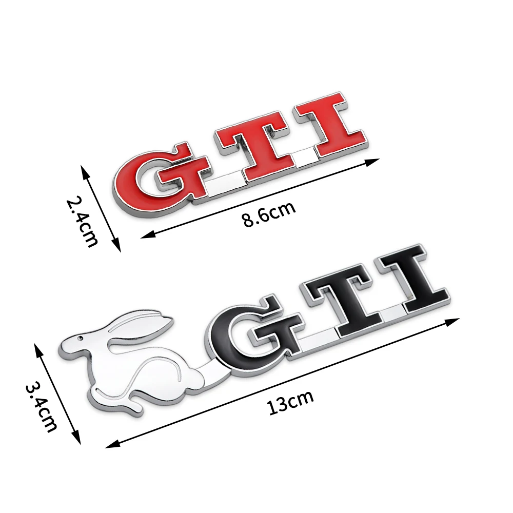 3D Metal Car Letters GLI Logo Rear Trunk Front Grill Badge Emblem Sticker Decals For Volkswagen VW Golf Jetta GTI Accessories