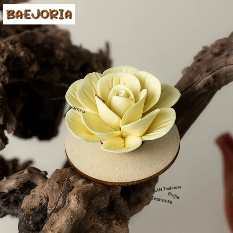 Handcrafted Porcelain Flower Incense Holder Zen Garden Incense Burners Meditation Smell Distributor Censer Teaware Decoration