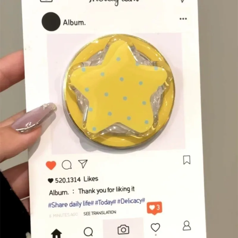 

Корейское милое сердце любви для Magsafe, магнитный чехол для телефона Griptok Grip Tok, подставка для IPhone 16, складной чехол для беспроводной зарядки, держатель