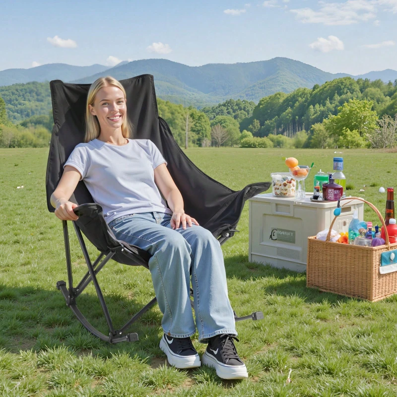 Outdoor Camping Rocker - Rocking Camping Chair Portable Folding Rocker