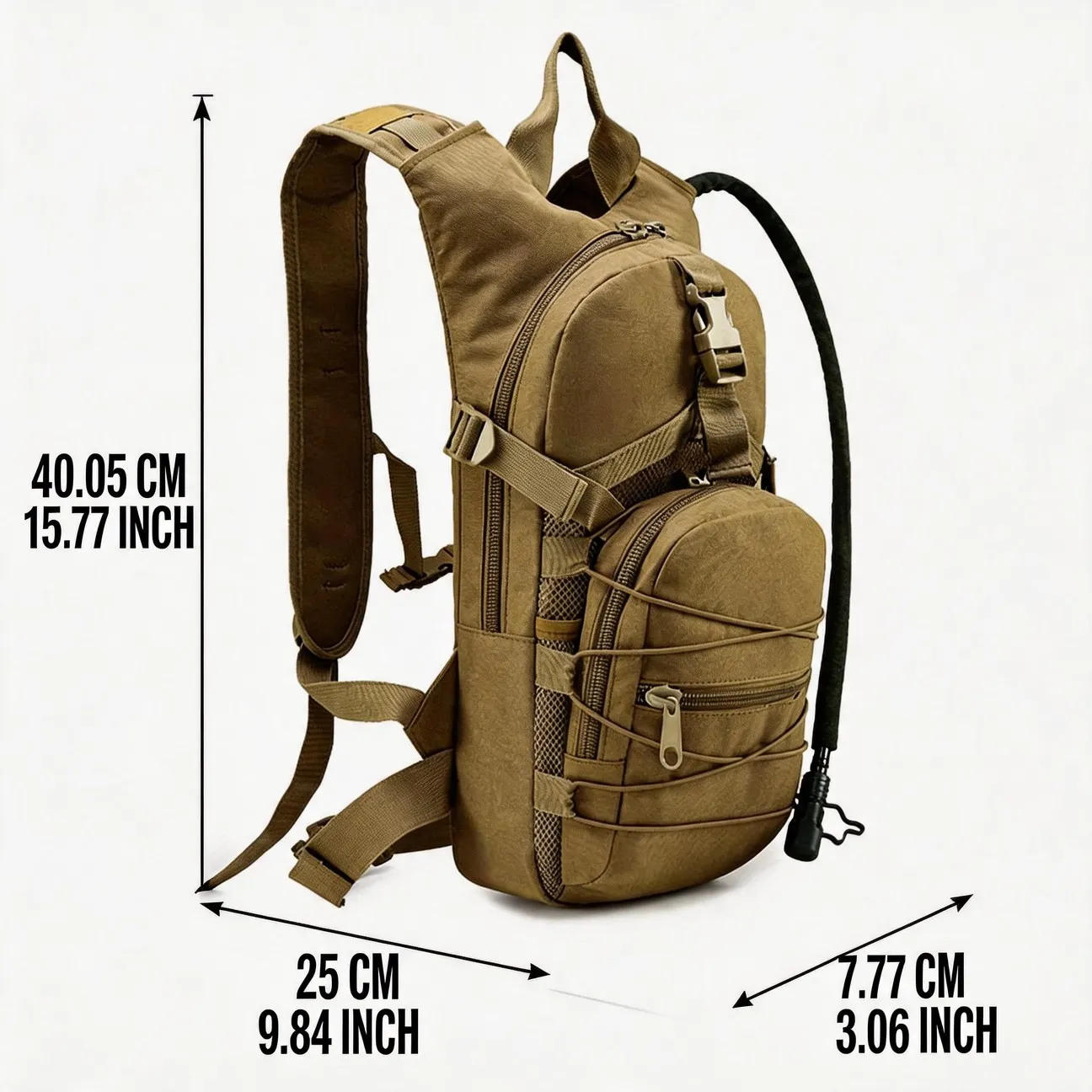 Cycling Hiking Mountaineering Backpack Bag With Water Bladder Hose Easy to Carry