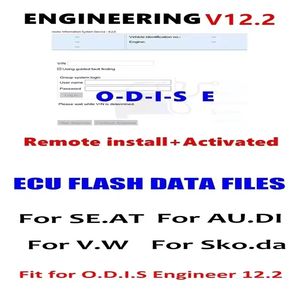 

2024 Odis Engineering Flashdaten Ecu Firmware Flash Data Files V.w A.udi For S.eat For S.koda + Odis-e V12.2.0 Software