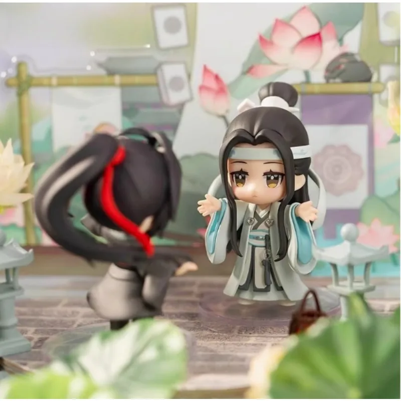 

Anime Mo Dao Zu Shi Lan Wangji Wei Wuxian Figure Cartoon Q Version Model Doll Ornaments Desktop Collection Dedcor Toy Gifts